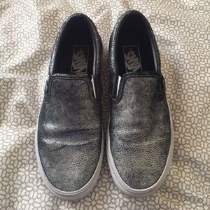 Silver metallic vans